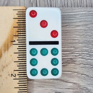 3:8 Replacement Dominoes Large Dot Shiny Color 2 X 1 X 5/8th